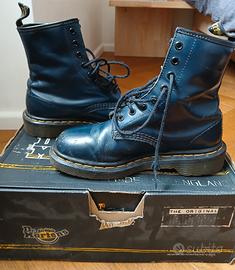 Dr Martens Navy Smooth 8 Eyelet Boot Z Welt Eur 36