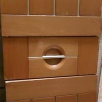 Mobiletto bagno e specchio