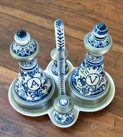 Oliera completa ceramica artigianale portoghese 