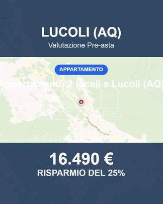 Immobile in asta di 58 m² a Lucoli