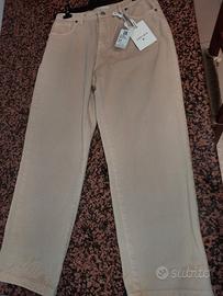 Pantaloni donna Susy Mix tg.46 color sabbia nuovi