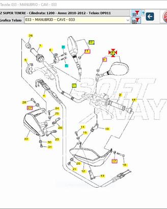 Specchio Dx Yamaha Super Tenerè 1200 23P262900000