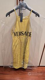 Versace Abito in Pelle giallo