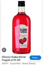 Bottiglie Vodka Pesca e Fragola 