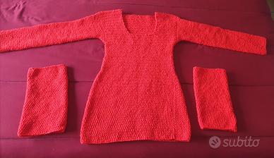 Maglia per leggins all'uncinetto con scaldamuscoli