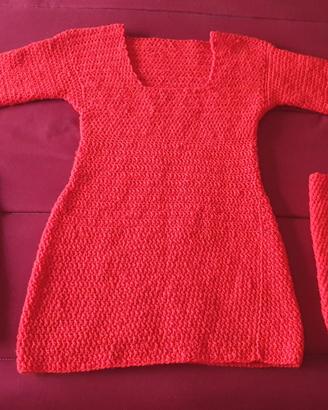 Maglia per leggins all'uncinetto con scaldamuscoli