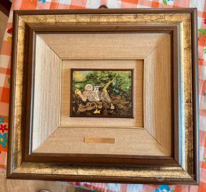 Quadro Serigrafia Antonio Ligabue Vedova Nera