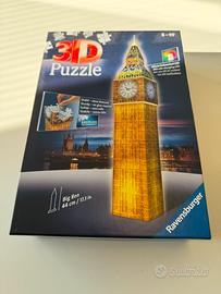 Puzzle 3D Ravensburger Big Ben con LED