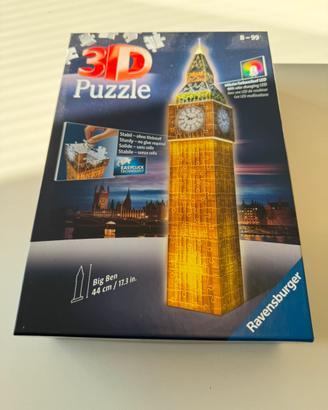 Puzzle 3D Ravensburger Big Ben con LED
