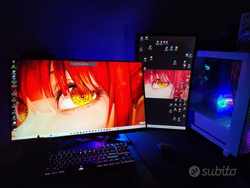 "PC+MONITOR rtx3060 ryzen 5700 32gb ram rgb m2 4.0