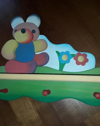 Attaccapanni per cameretta bambini