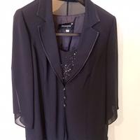 Abito da cerimonia da donna tre pezzi blu