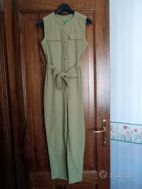 Tutina vestito verde della Benetton 
