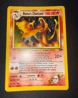Blaine's Charizard Holo Gym Challenge 2/132