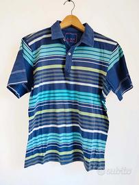 Polo blu cotone taglia S/44