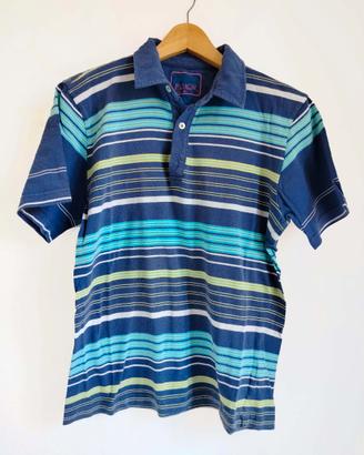 Polo blu cotone taglia S/44