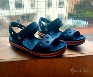 Crocs originali blu e ciabatte piscina Nabaiji