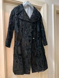 Pelliccia astrakan nera tg 42/44