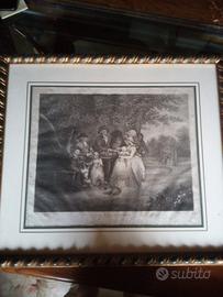 Quadro " A tea garden" di  Antonio Zecchin
