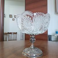 Elegante Centrotavola Vintage in Cristallo Molato 