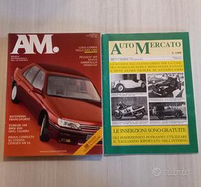 2 Riviste Auto Numeri 1 AM + AutoMercato 1989