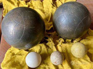 Set bocce pétanque in metallo