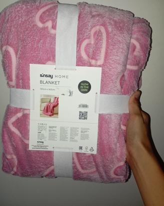 coperta in pile che si illumina al buio 