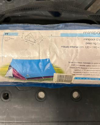 Tenda Canadese Minipack 2 Posti completa con sacca