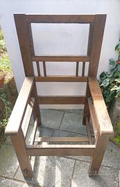 struttura poltrona stile Mission