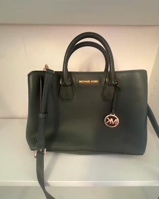Borsa Michael Kors Verde Bottiglia con tracolla