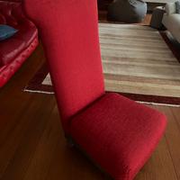 Poltroncina bassa rifoderata a nuovo