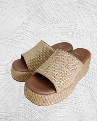 sandali platform beige donna n 38 
