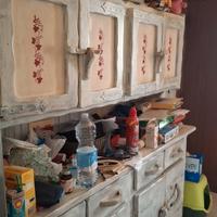 credenza legno buono sbiancato