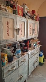 credenza legno buono sbiancato