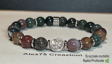 Bracciale artigianale modello Radici Profonde 🌿
