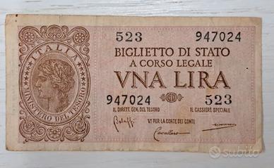Banconota una lira 1944