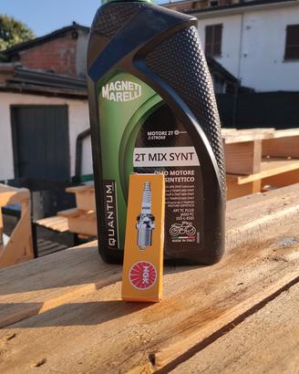 olio motore e candela nuovi 