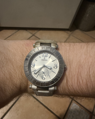 Festina F16619 quadrante chiaro funzionante