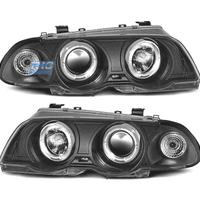 FARI BMW E46 4 PORTE 98-01 ANGEL EYES CCFL FONDO N
