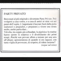 Party Privato (schede ricette e giochi intriganti)