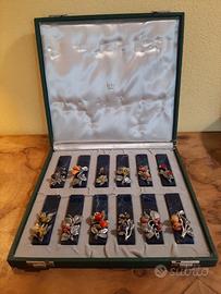 Set di 12 segnaposto - base in lapislazzulo - fine