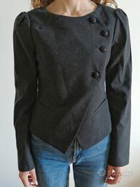 Giacca tailleur grigia Ethic Soul, taglia 44, lana
