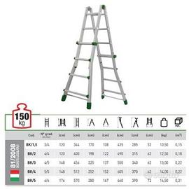 Scala telescopica alluminio