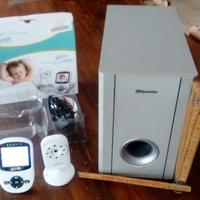 SUBWOOFER+BABY MONITOR+CORNETTA CITOFONO