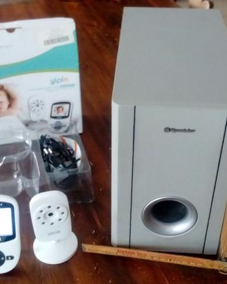 SUBWOOFER+BABY MONITOR+CORNETTA CITOFONO