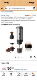 Macchina caffe per campeggio