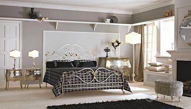 Letto matrimoniale in ferro battuto