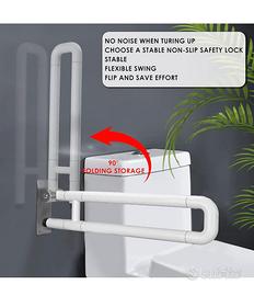  Maniglione bagno disabili (White, 60cm)