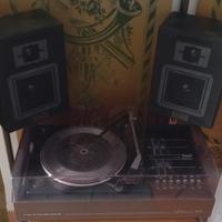 consolle giradischi audio vintage + casse