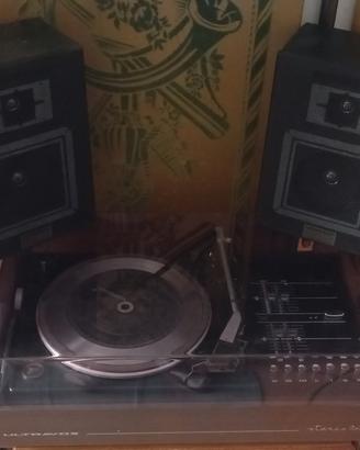 consolle giradischi audio vintage + casse